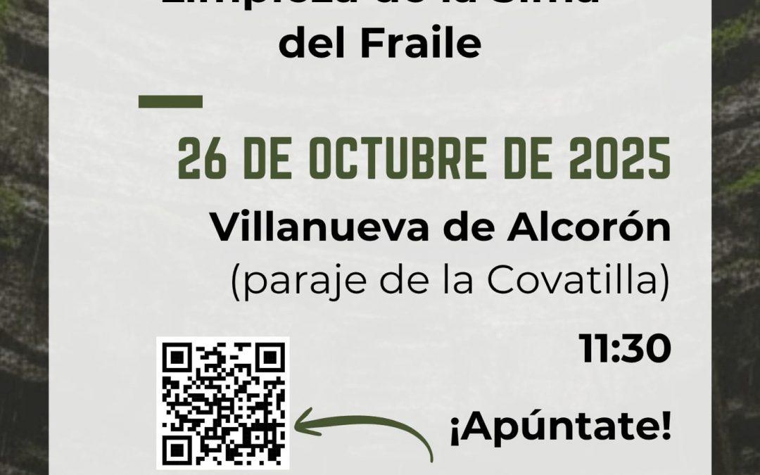 Voluntariado de limpieza de basura en la Sima del Fraile (Parque Natural Alto Tajo)